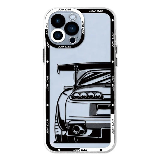 JDM Dream Car Clear Silicone Case | iPhone 15 | Luxury Protective Back Cover